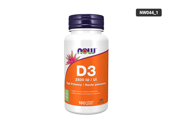 Now Vitamin D3 2500 IU High Potency 180 Softgels in Sri Lanka